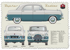 Ford Zephyr Zodiac 1951-56 Glass Cleaning Cloth